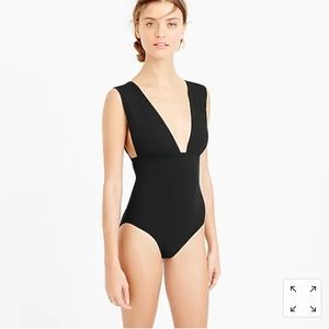 J.Crew plunge v-nk one piece swimsuit